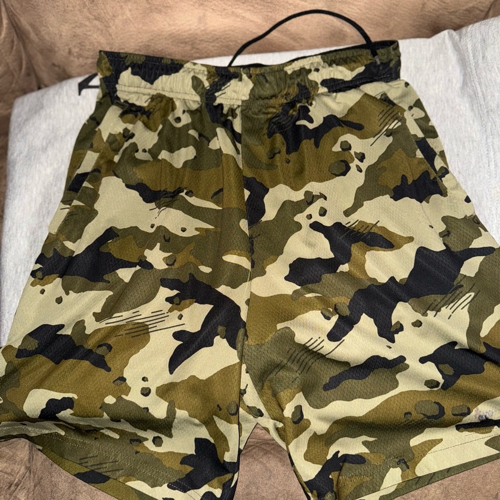 Nike Olive Camouflage Shorts